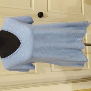 Sinuous Blue Tunic Top